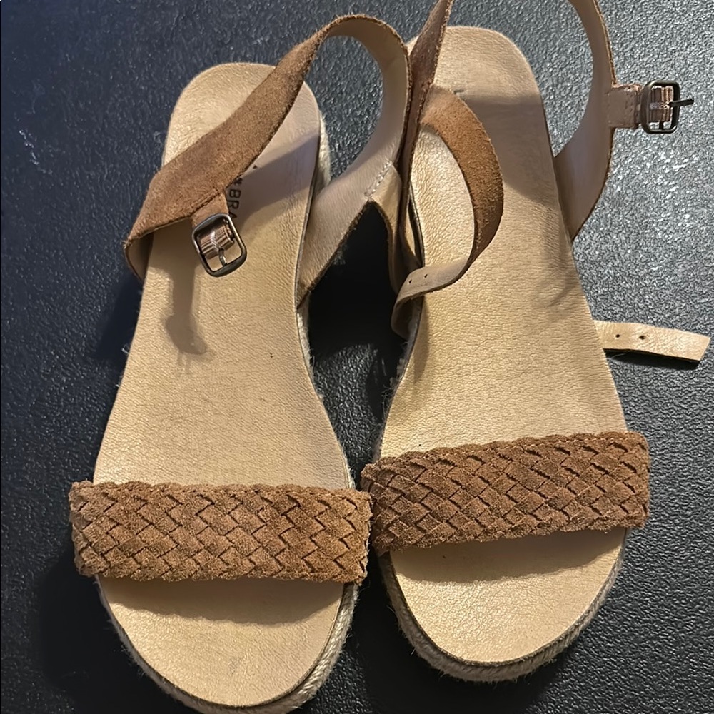 Brown Suede Women's Sandals